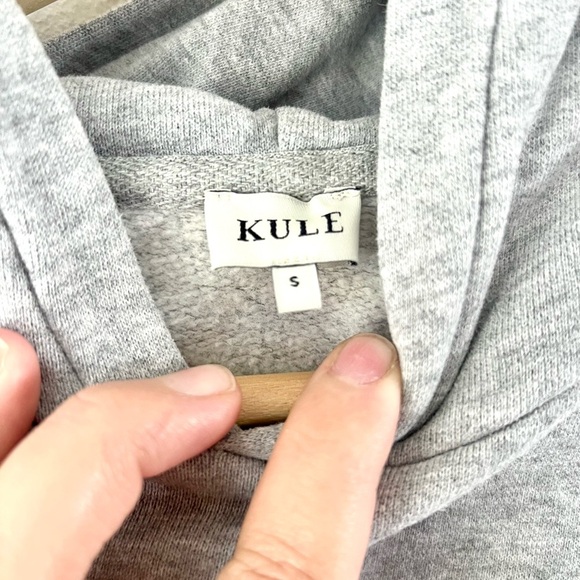 KULE The Crosby Hoodie Heather Grey Pullover Sweatshirt Size Small - Picture 7 of 10